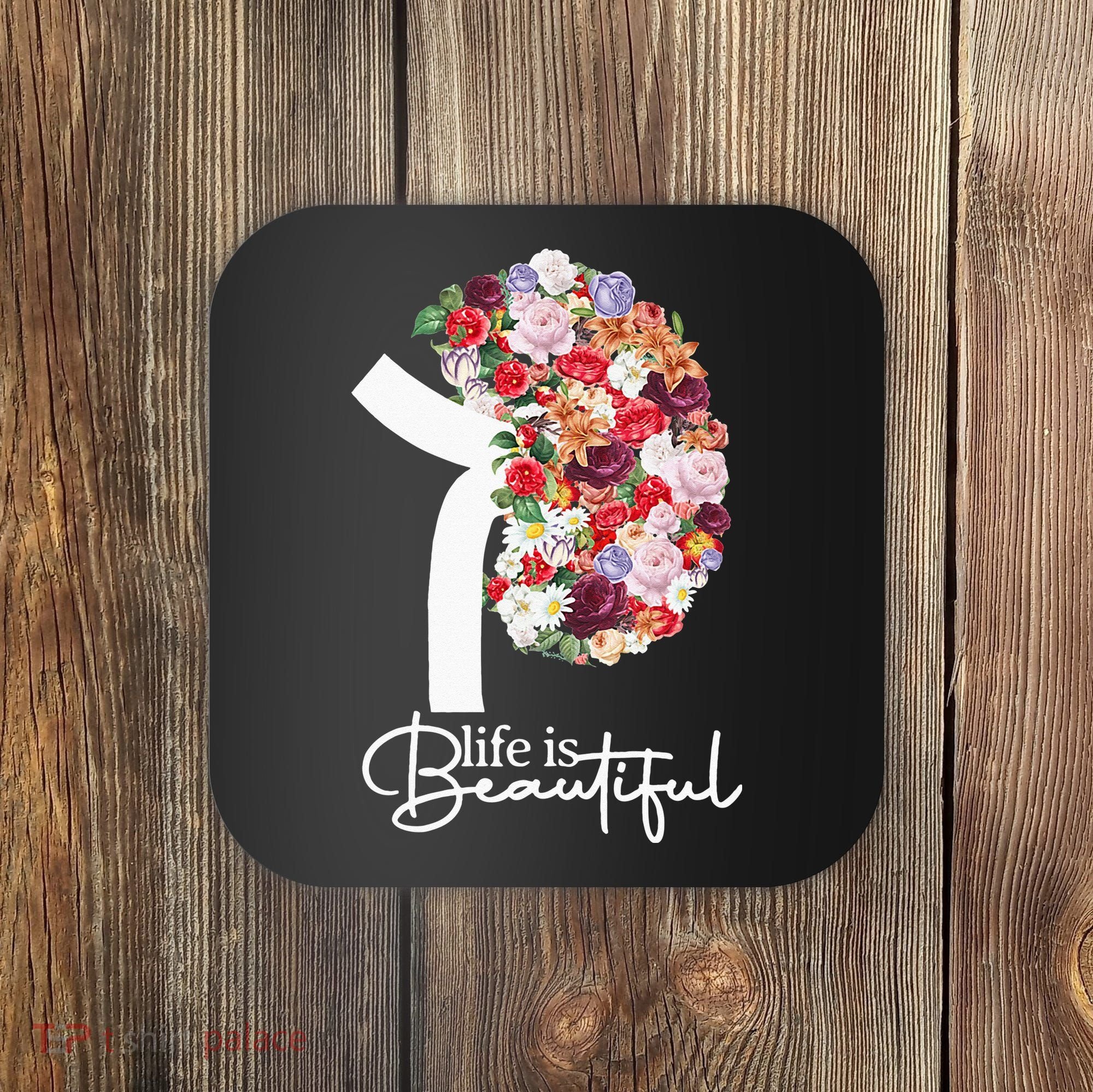 Kidney Disease Awareness Kidney Dialysis Transplant Donor Coaster