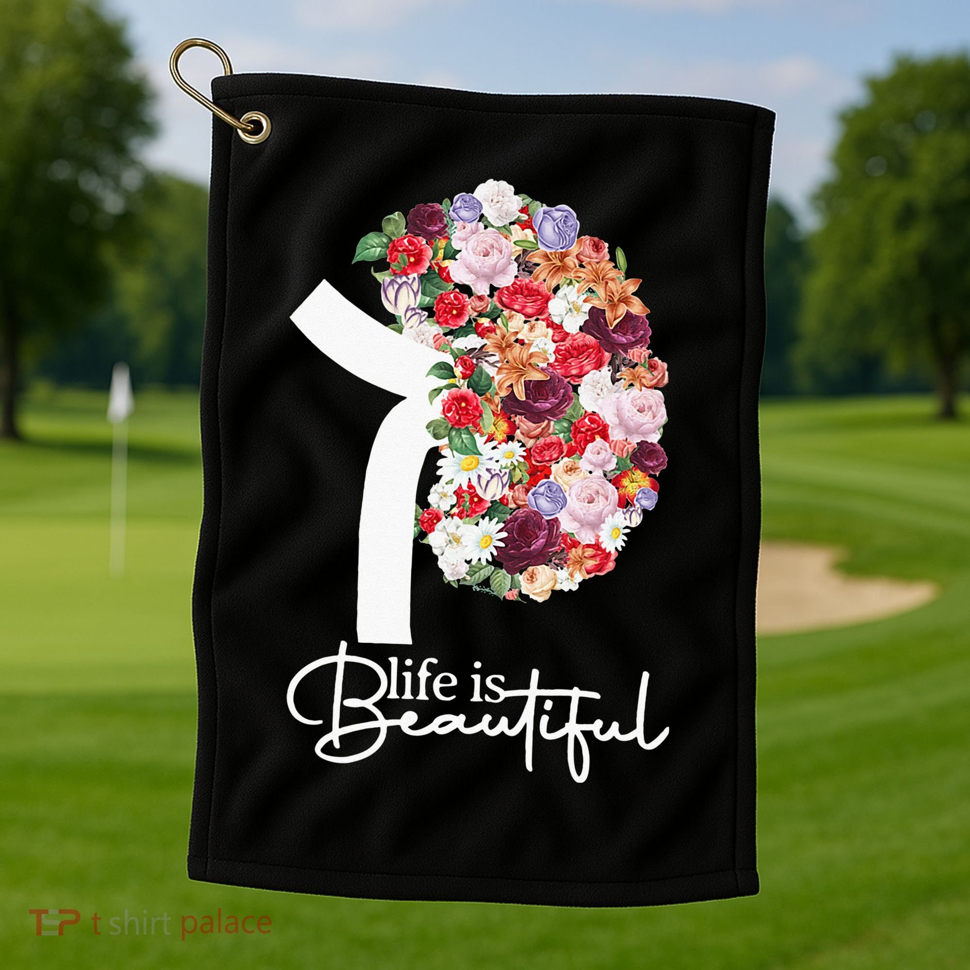 Kidney Disease Awareness Kidney Dialysis Transplant Donor Golf Towel