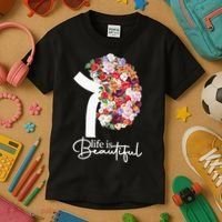Kidney Disease Awareness Kidney Dialysis Transplant Donor Kids T-Shirt thumb 3