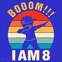 Kids Dabbing Birthday Shirt 8 Years Old Birthday Outfit Boys Kids T-Shirt thumb 4
