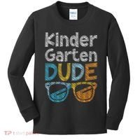 Kindergarten Dude Back To School Kindergarten Students Kids Long Sleeve Shirt thumb 0