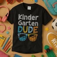 Kindergarten Dude Back To School Kindergarten Students Kids T-Shirt thumb 3