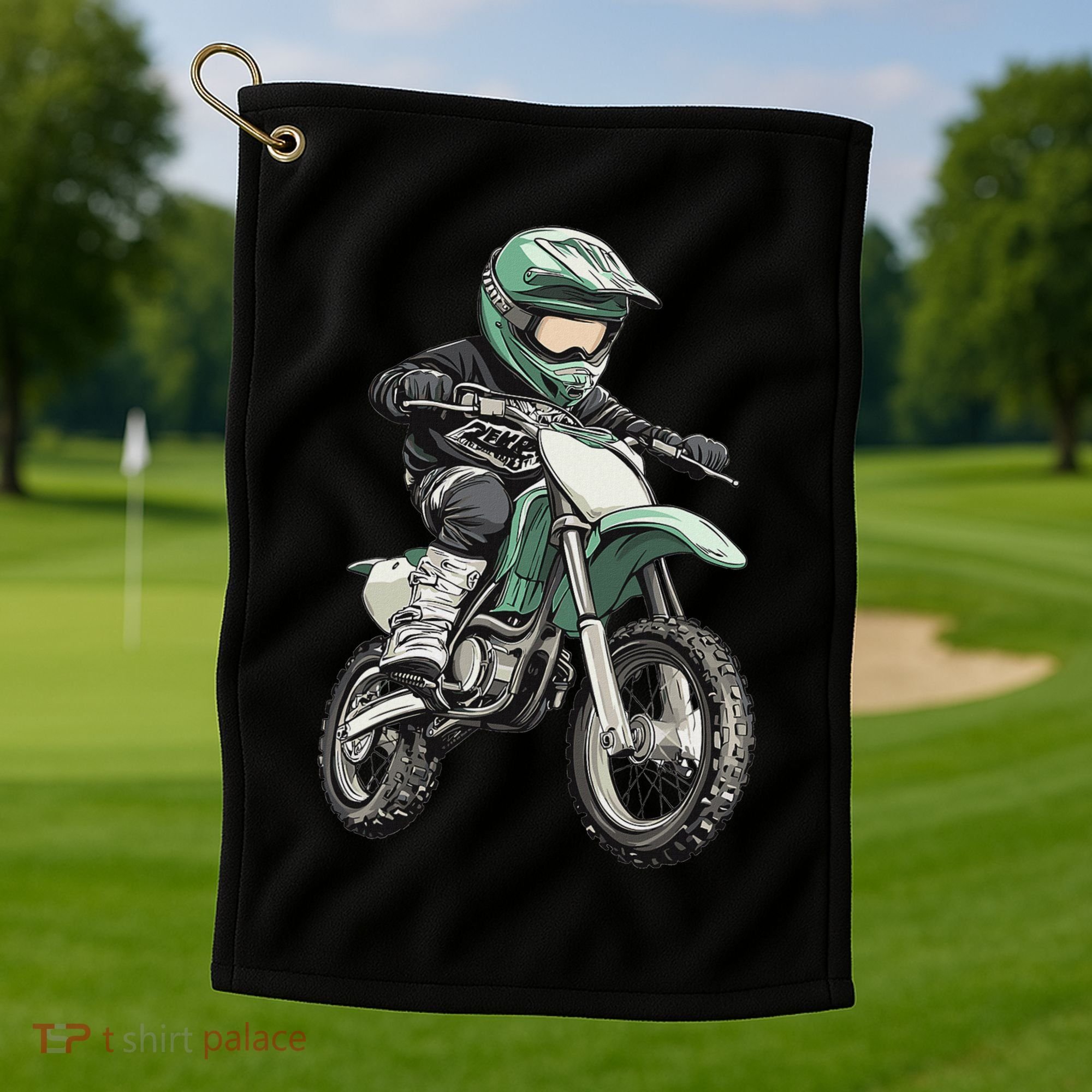 Kids Dirt Bike Golf Towel