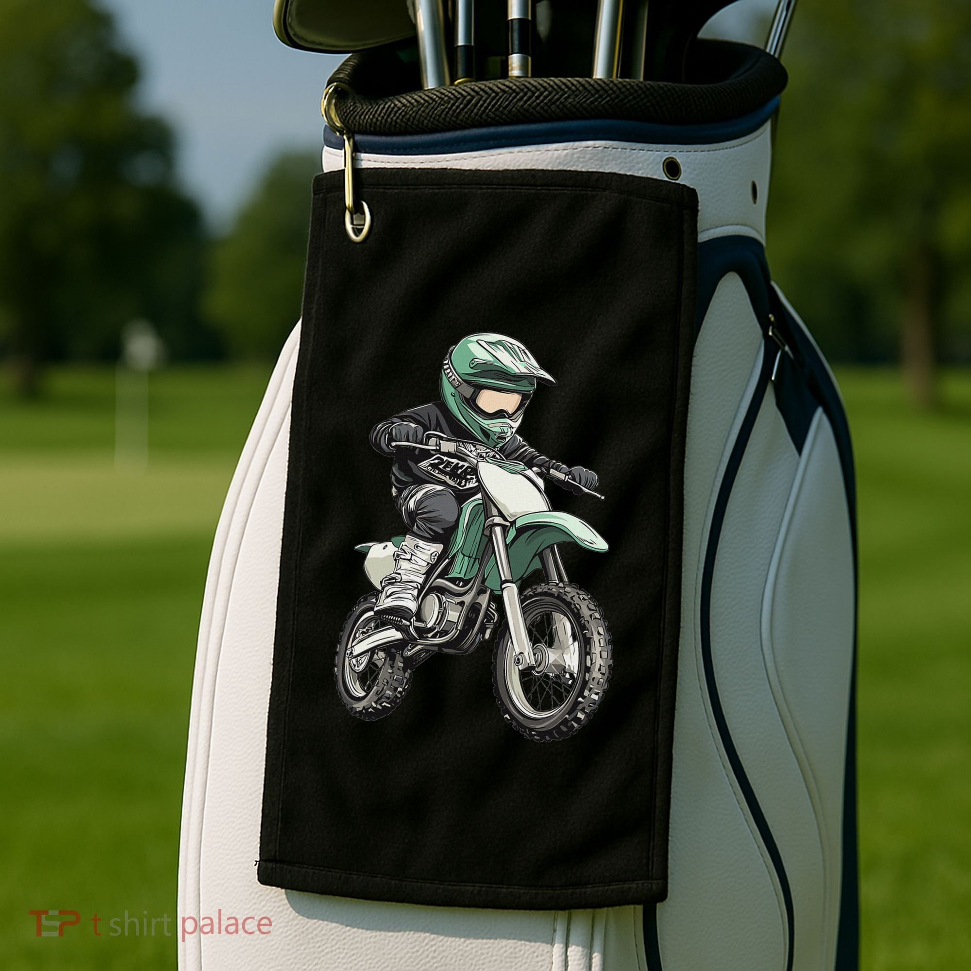 Kids Dirt Bike Golf Towel