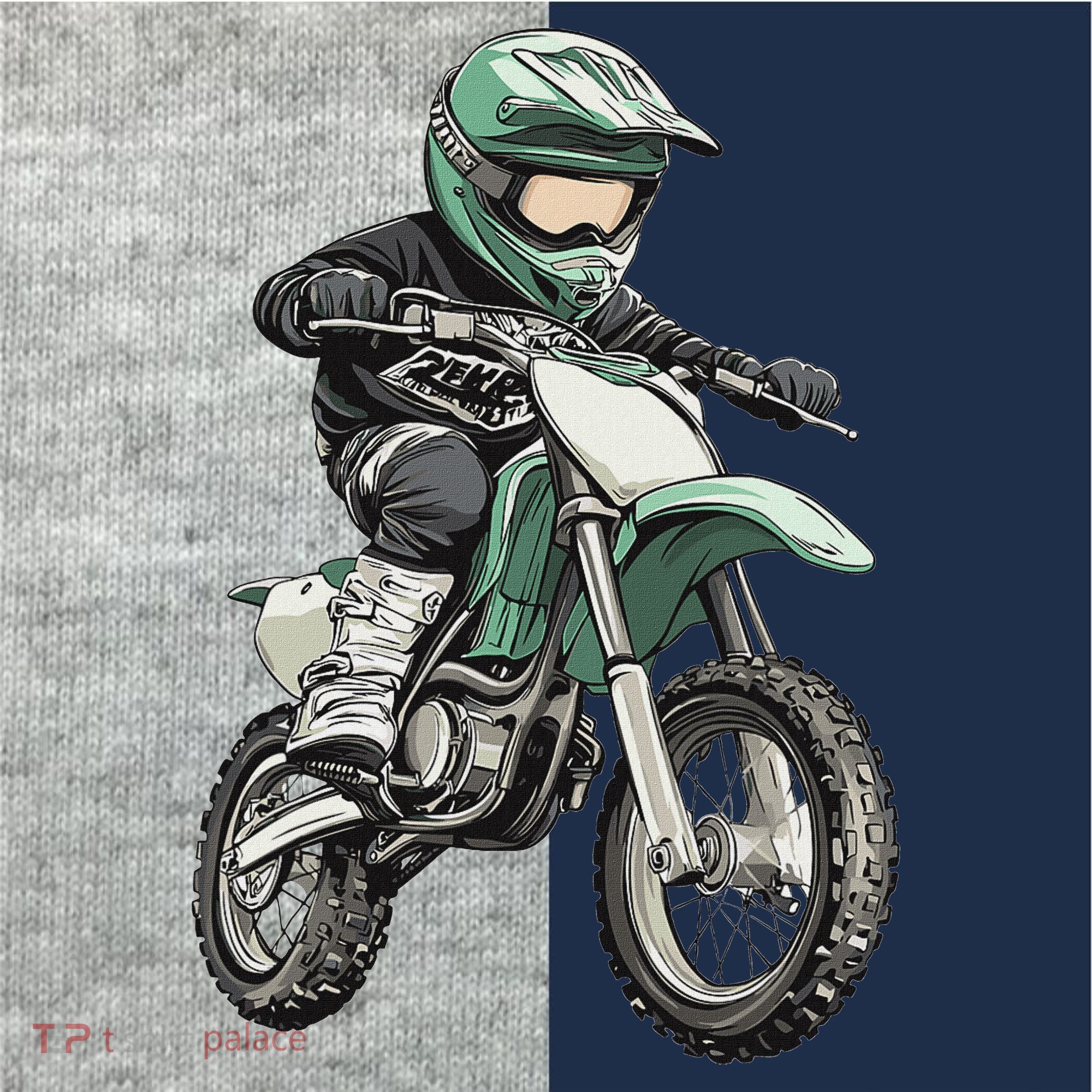 Kids Dirt Bike Kids Colorblock Raglan Jersey