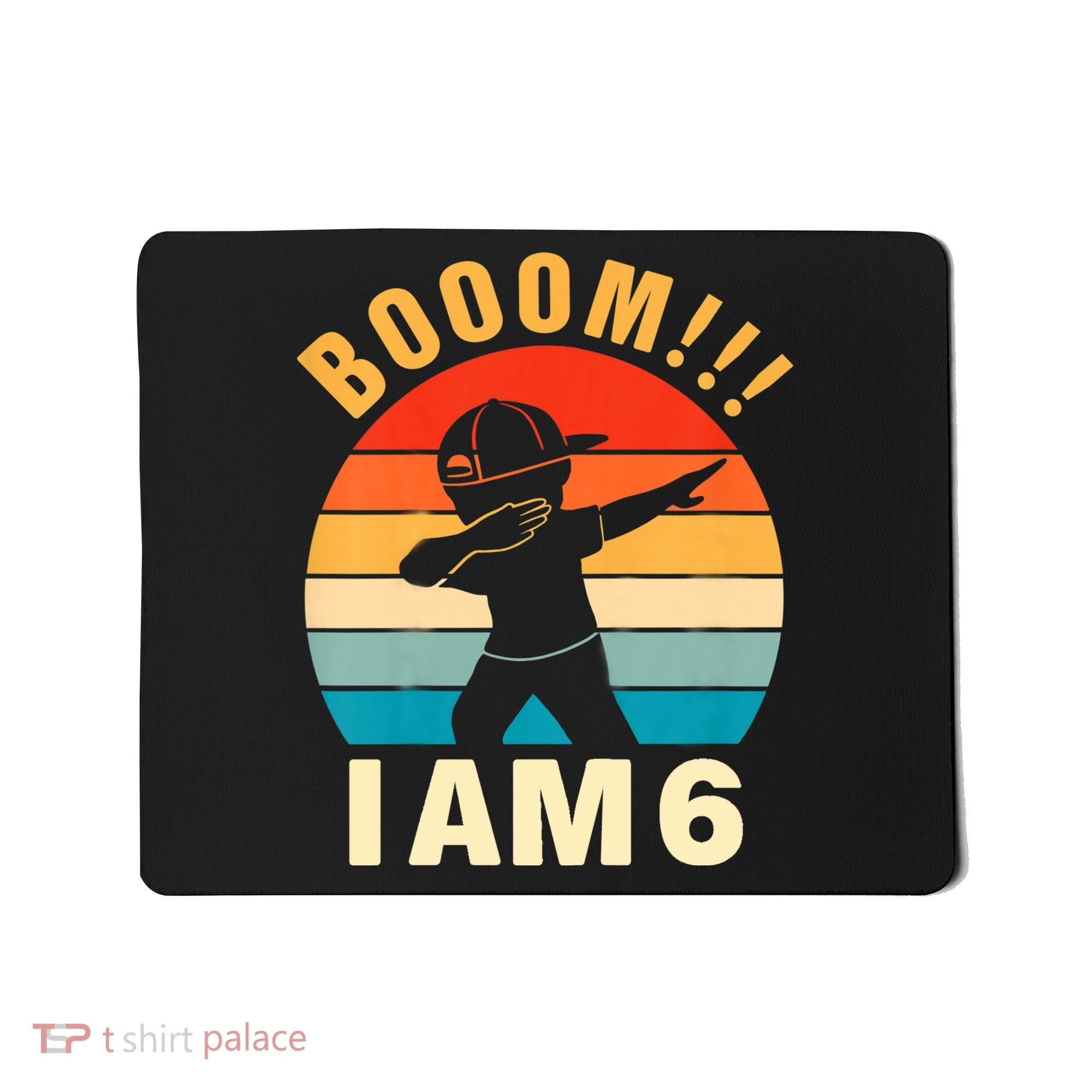 Kids Dabbing Birthday Shirt 6 Years Old Birthday Outfit Boys Mousepad