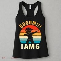 Kids Dabbing Birthday Shirt 6 Years Old Birthday Outfit Boys Women's Tank Top thumb 3