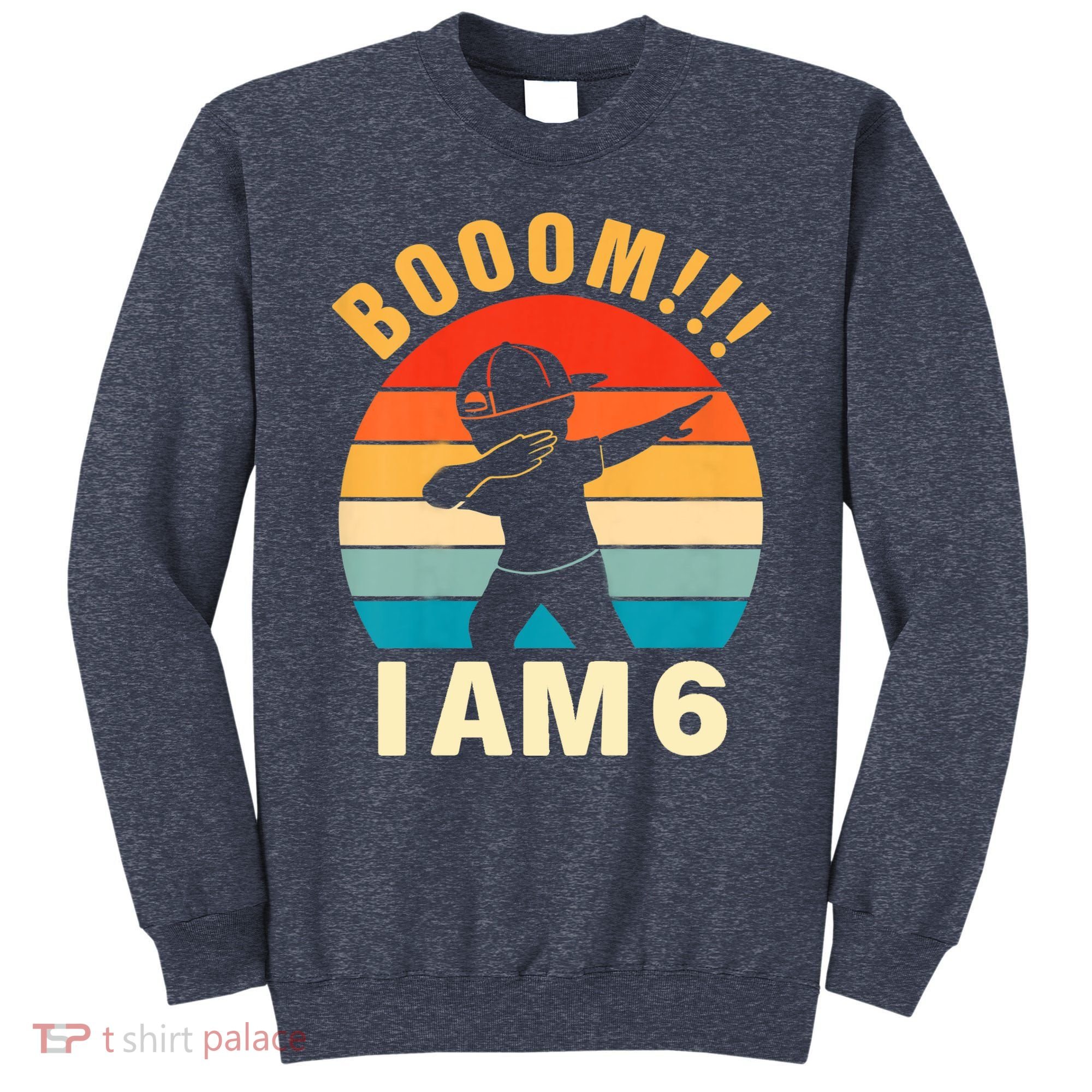 Kids Dabbing Birthday Shirt 6 Years Old Birthday Outfit Boys Sweatshirt