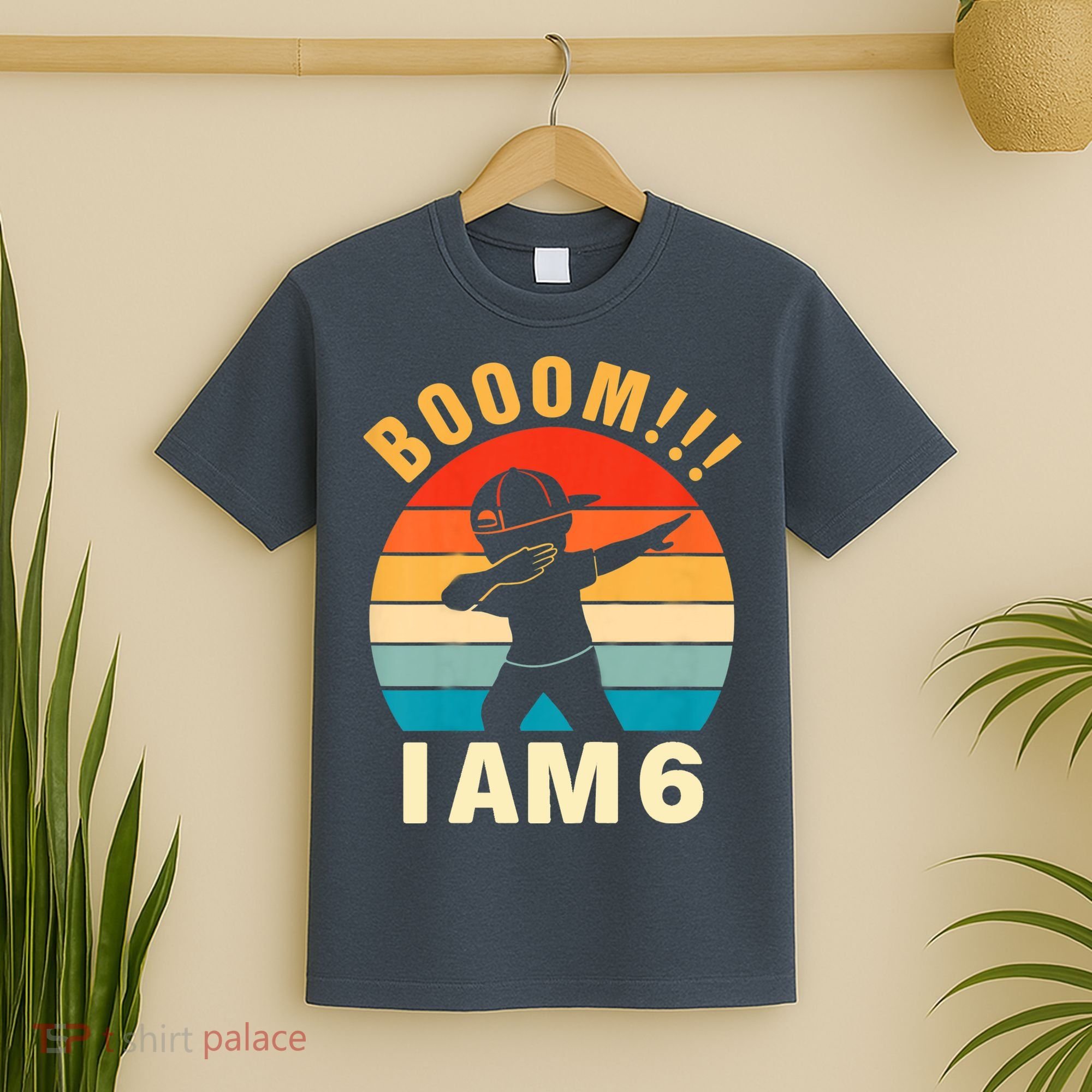 Kids Dabbing Birthday Shirt 6 Years Old Birthday Outfit Boys T-Shirt