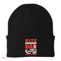 Kiteboarding Dad Funny Surfing Kite Surfer FatherS Day Gift Beanie thumb 0