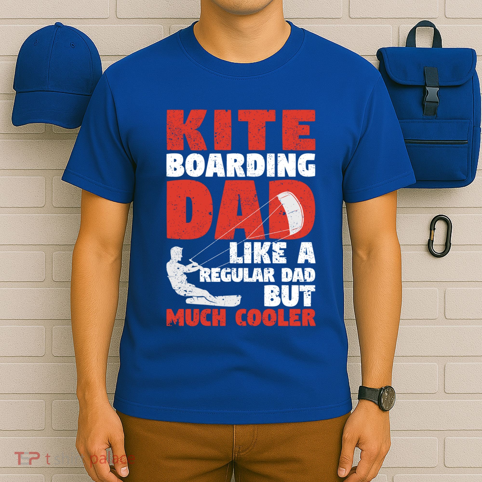Kiteboarding Dad Funny Surfing Kite Surfer FatherS Day Gift T-Shirt