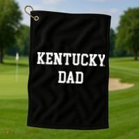 Kentucky Dad Fan Basketball Big Blue Madness Golf Towel thumb 1
