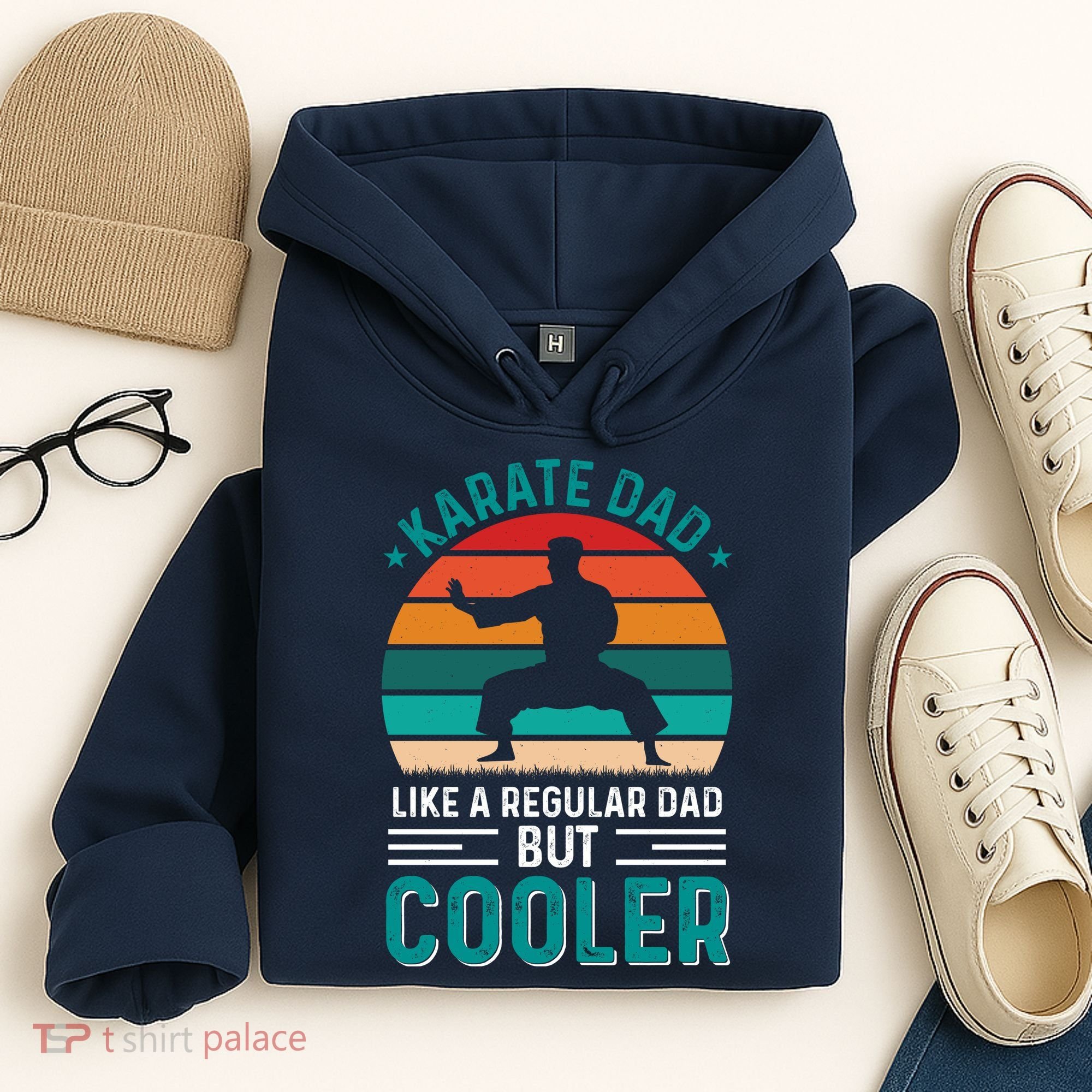 Karate Dad Fathers Day Cooler Father Gifts Idea Hoodie