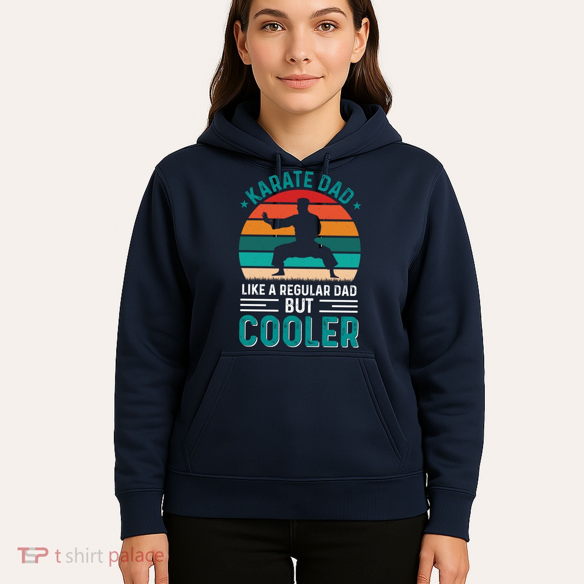 Karate Dad Fathers Day Cooler Father Gifts Idea Hoodie