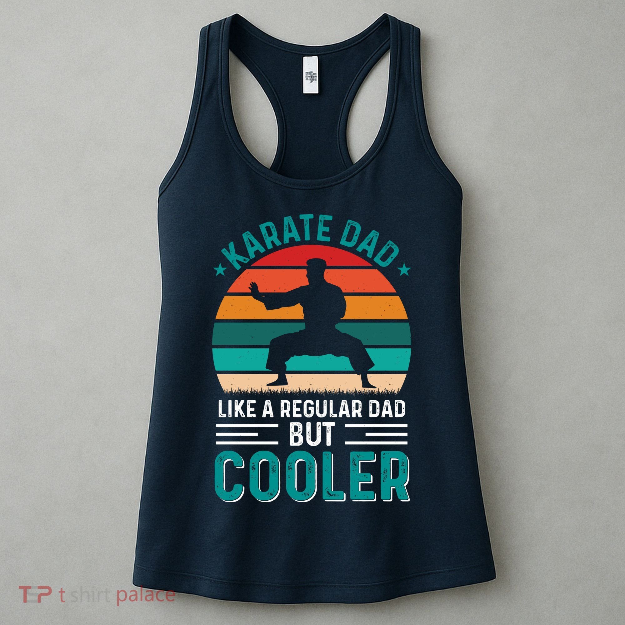 Karate Dad Fathers Day Cooler Father Gifts Idea Women's Tank Top