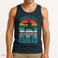 Karate Dad Fathers Day Cooler Father Gifts Idea Tank Top thumb 3