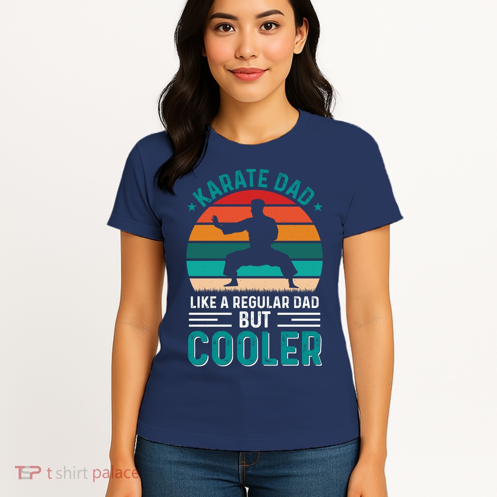 Karate Dad Fathers Day Cooler Father Gifts Idea Women's T-Shirt