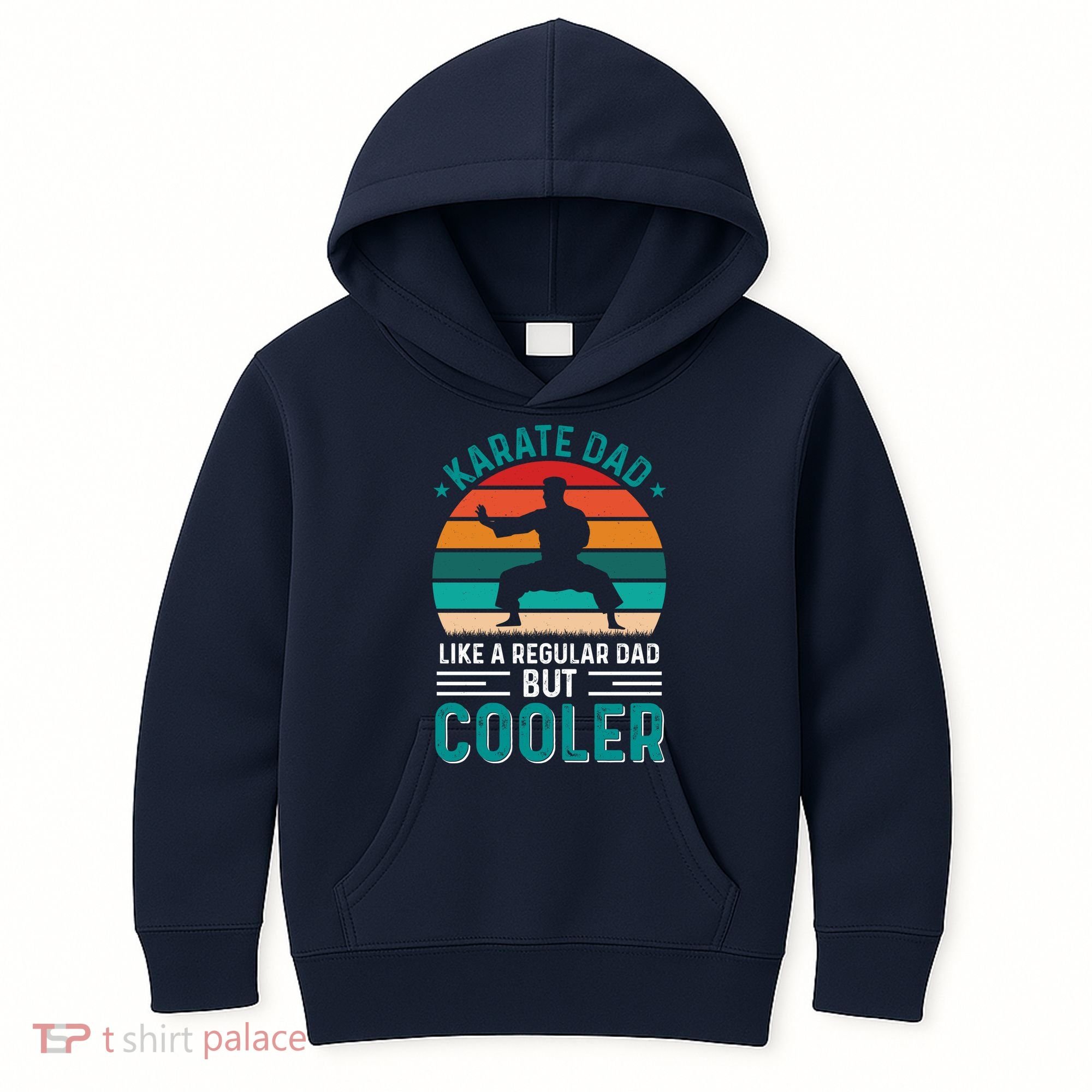 Karate Dad Fathers Day Cooler Father Gifts Idea Kids Hoodie