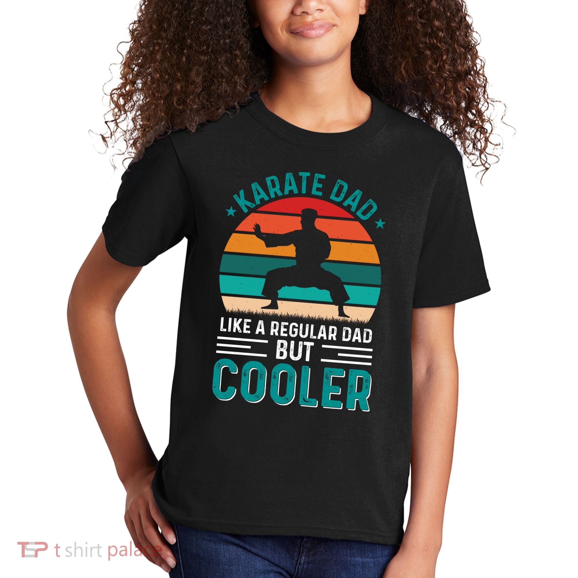 Karate Dad Fathers Day Cooler Father Gifts Idea Kids T-Shirt
