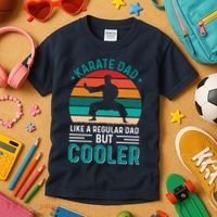 Karate Dad Fathers Day Cooler Father Gifts Idea Kids T-Shirt thumb 3