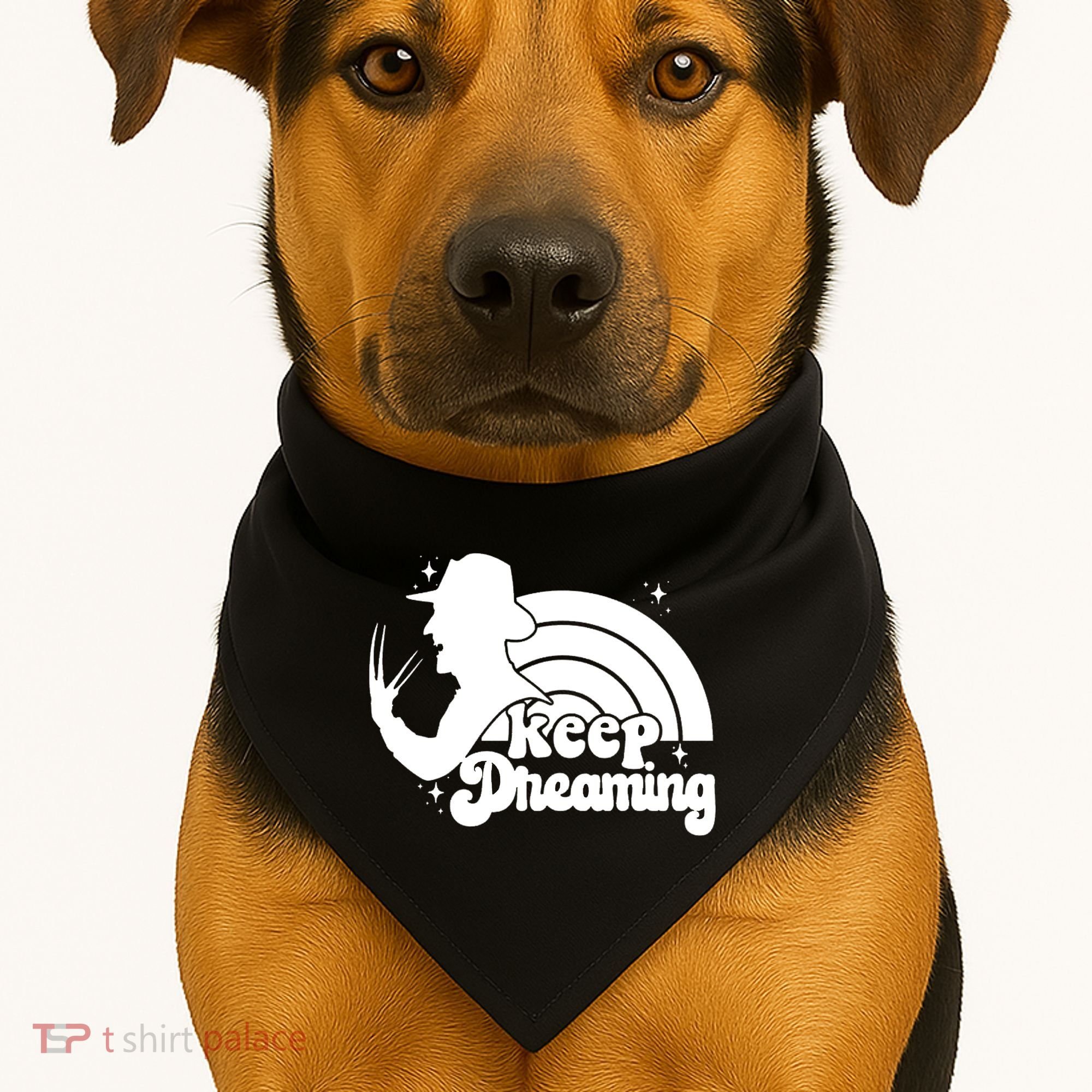 Keep Dreaming Freddy's Nightmare Horror Movi USA-Made Doggie Bandana