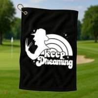 Keep Dreaming Freddy's Nightmare Horror Movi Golf Towel thumb 1