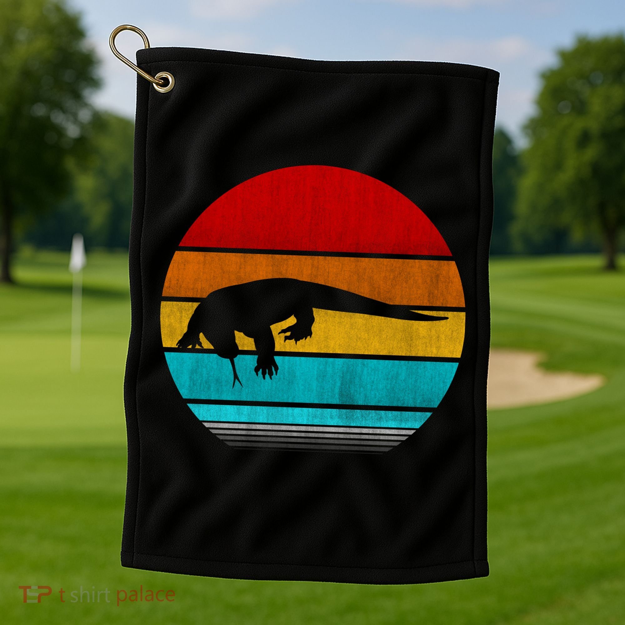 Komodo Dragon Golf Towel