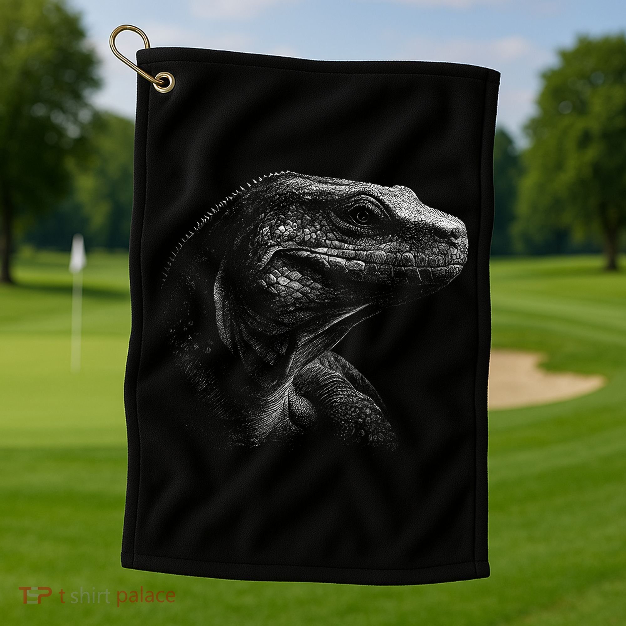 Komodo Dragon Golf Towel
