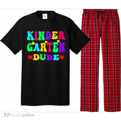Kindergarten Dude Kinder Team Crew Happy First Day Of School Funny Gift Pajama Set