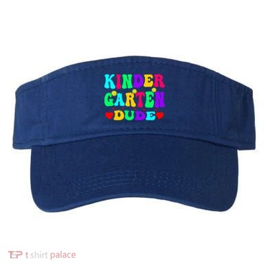 Kindergarten Dude Kinder Team Crew Happy First Day Of School Funny Gift Visor