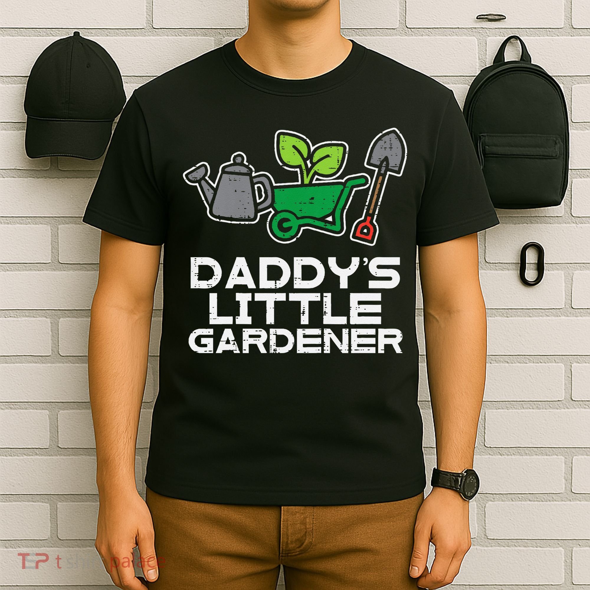 Kids Daddys Little Gardener Gardening Kids Toddlers T-Shirt