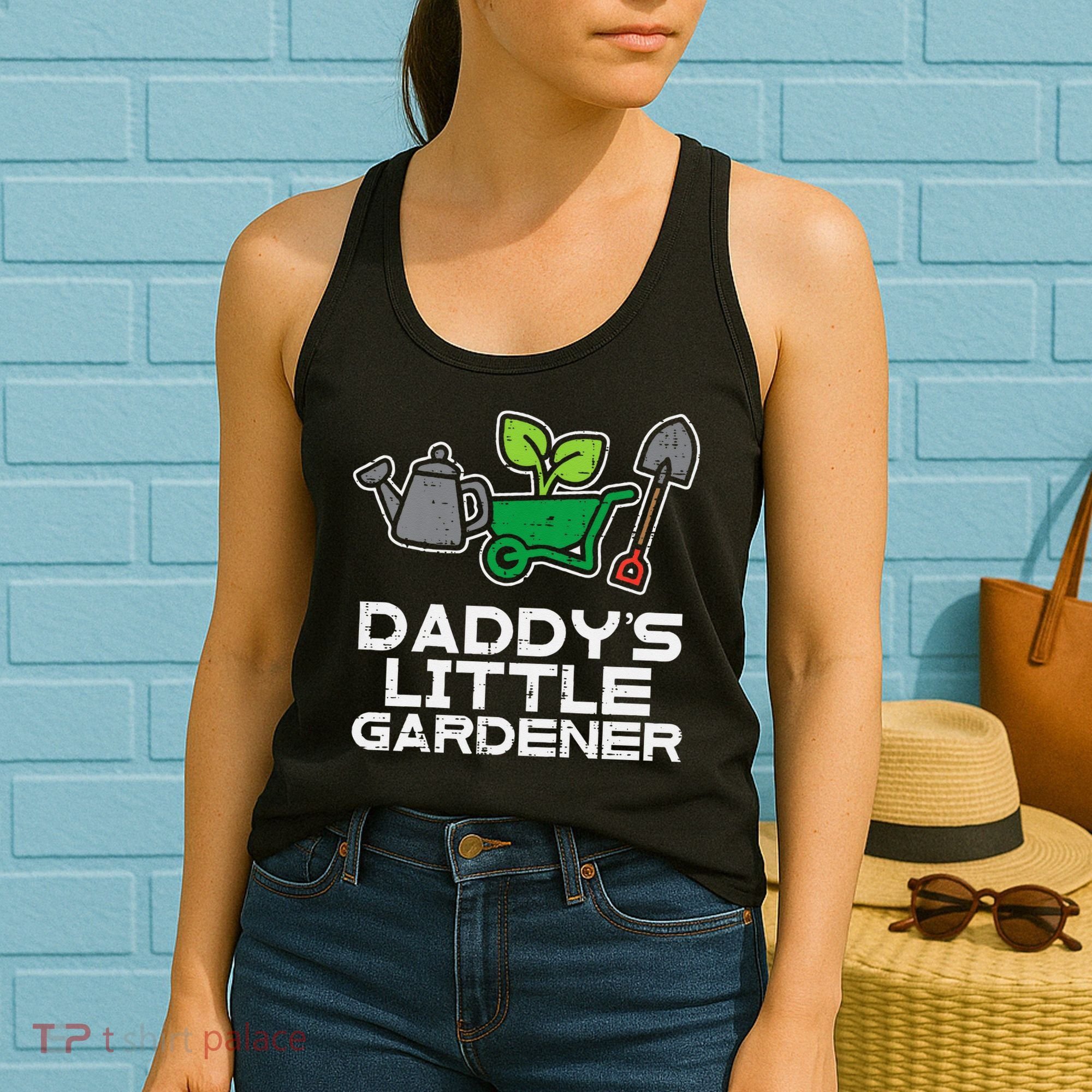 Kids Daddys Little Gardener Gardening Kids Toddlers Women's Tank Top