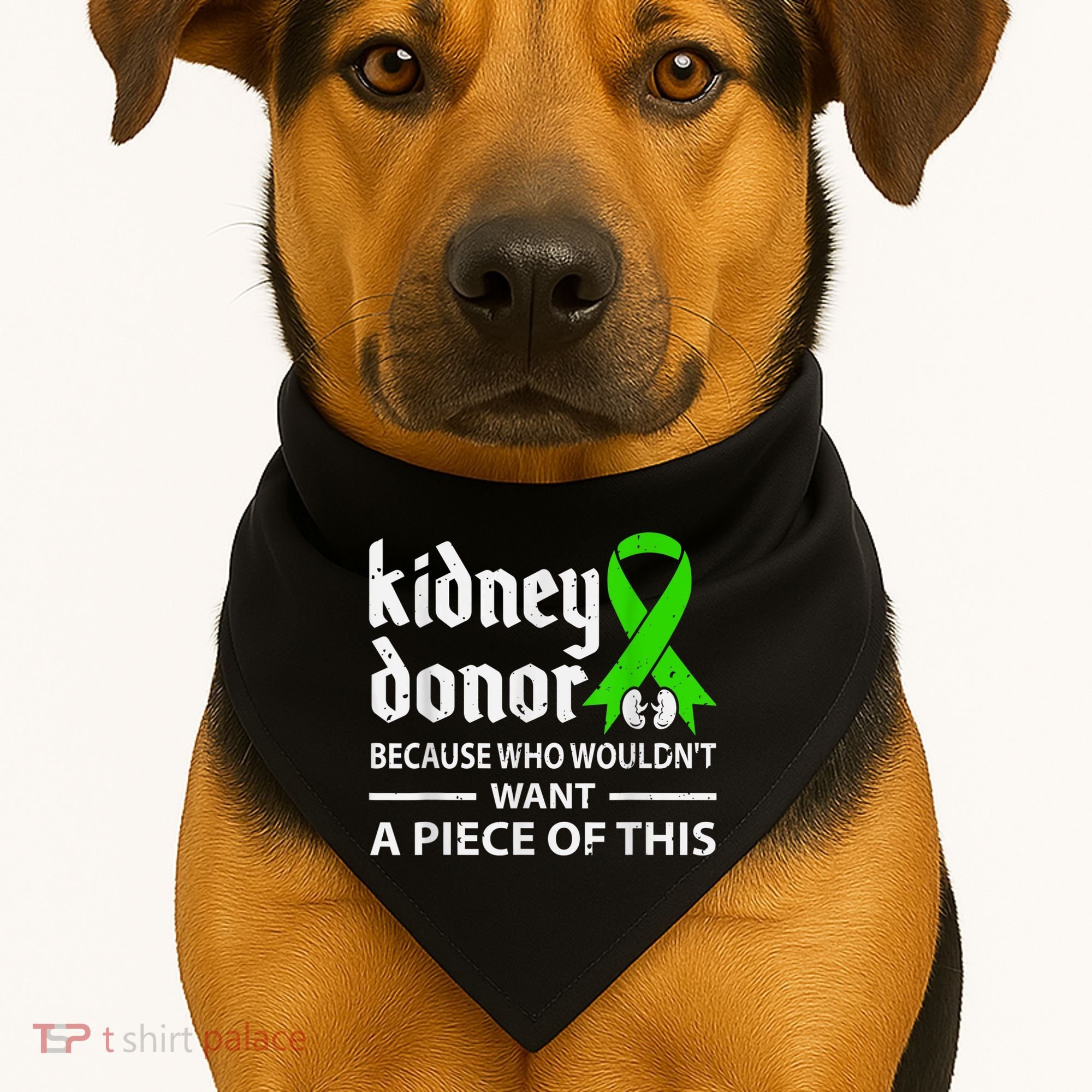 Kidney Donor Organ Transplant USA-Made Doggie Bandana