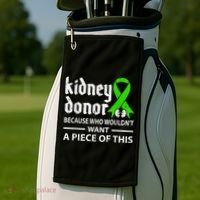 Kidney Donor Organ Transplant Golf Towel thumb 2