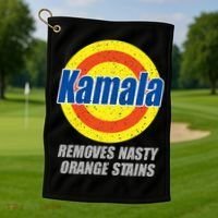 Kamala Detergent Removes Stubborn Orange Stains Antitrump Golf Towel thumb 1