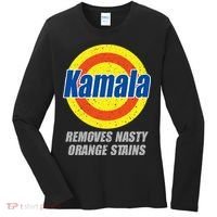 Kamala Detergent Removes Stubborn Orange Stains Antitrump Women's Long Sleeve Shirt thumb 0