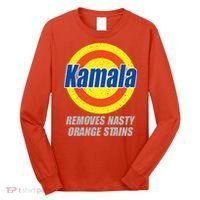 Kamala Detergent Removes Stubborn Orange Stains Antitrump Long Sleeve Shirt thumb 0