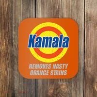 Kamala Detergent Removes Stubborn Orange Stains Antitrump Coaster thumb 0