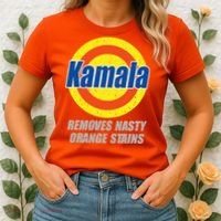 Kamala Detergent Removes Stubborn Orange Stains Antitrump Women's T-Shirt thumb 2