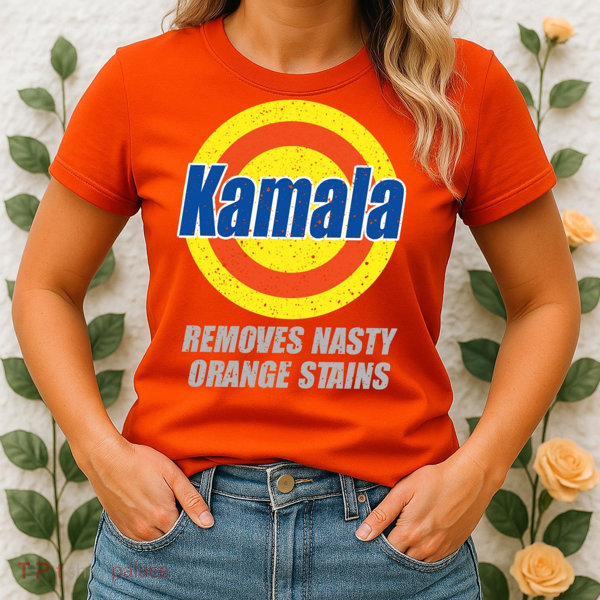 Kamala Detergent Removes Stubborn Orange Stains Antitrump Women's T-Shirt