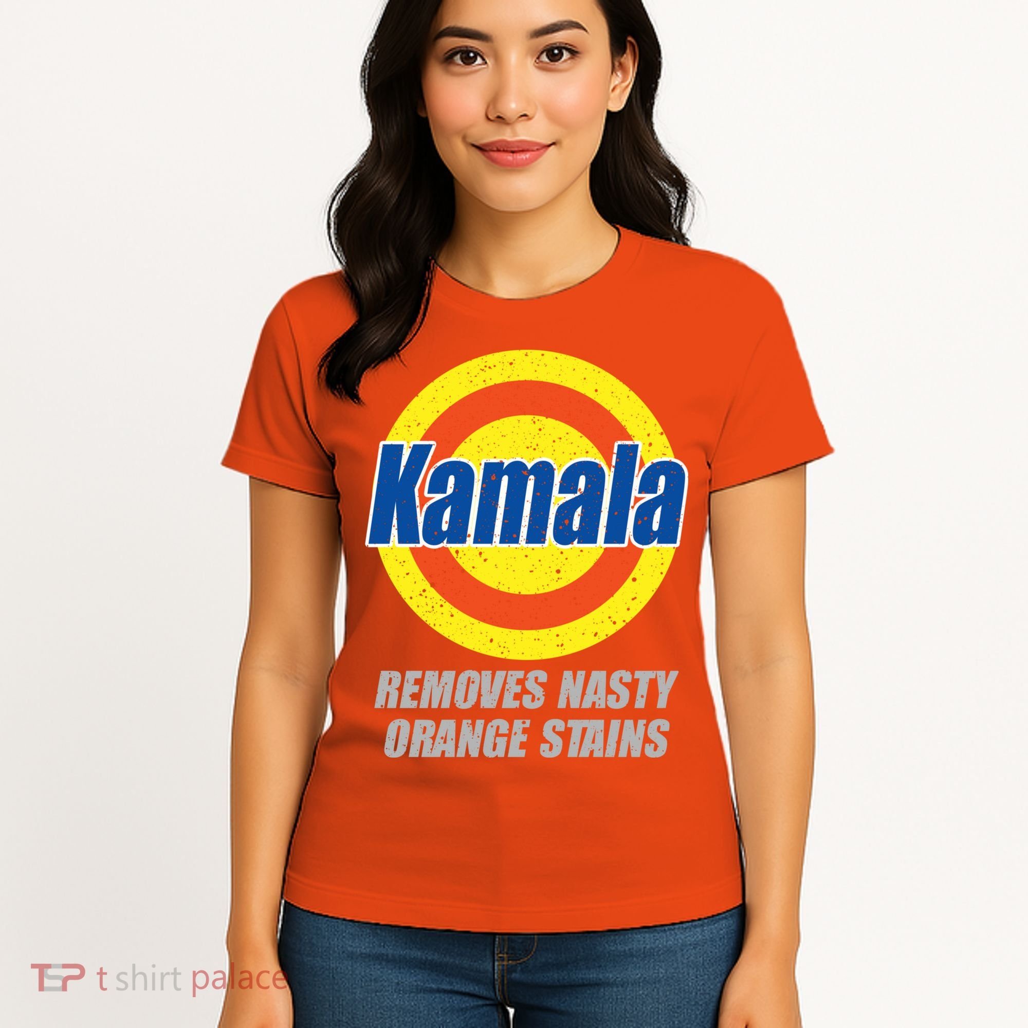 Kamala Detergent Removes Stubborn Orange Stains Antitrump Women's T-Shirt
