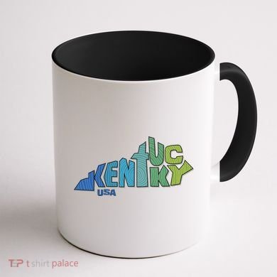 Kentucky Distorted Shape Coffee Mug back