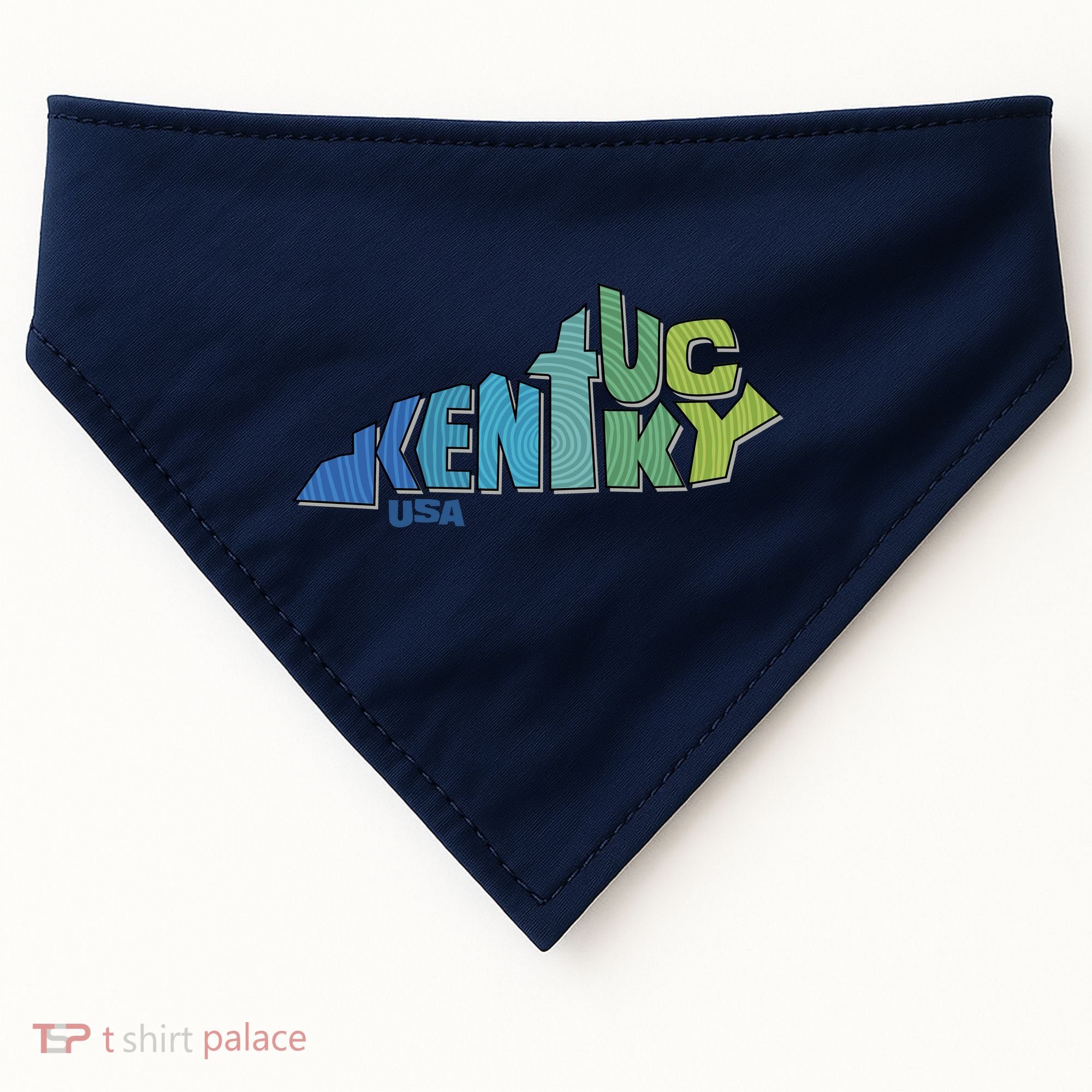 Kentucky Distorted Shape USA-Made Doggie Bandana