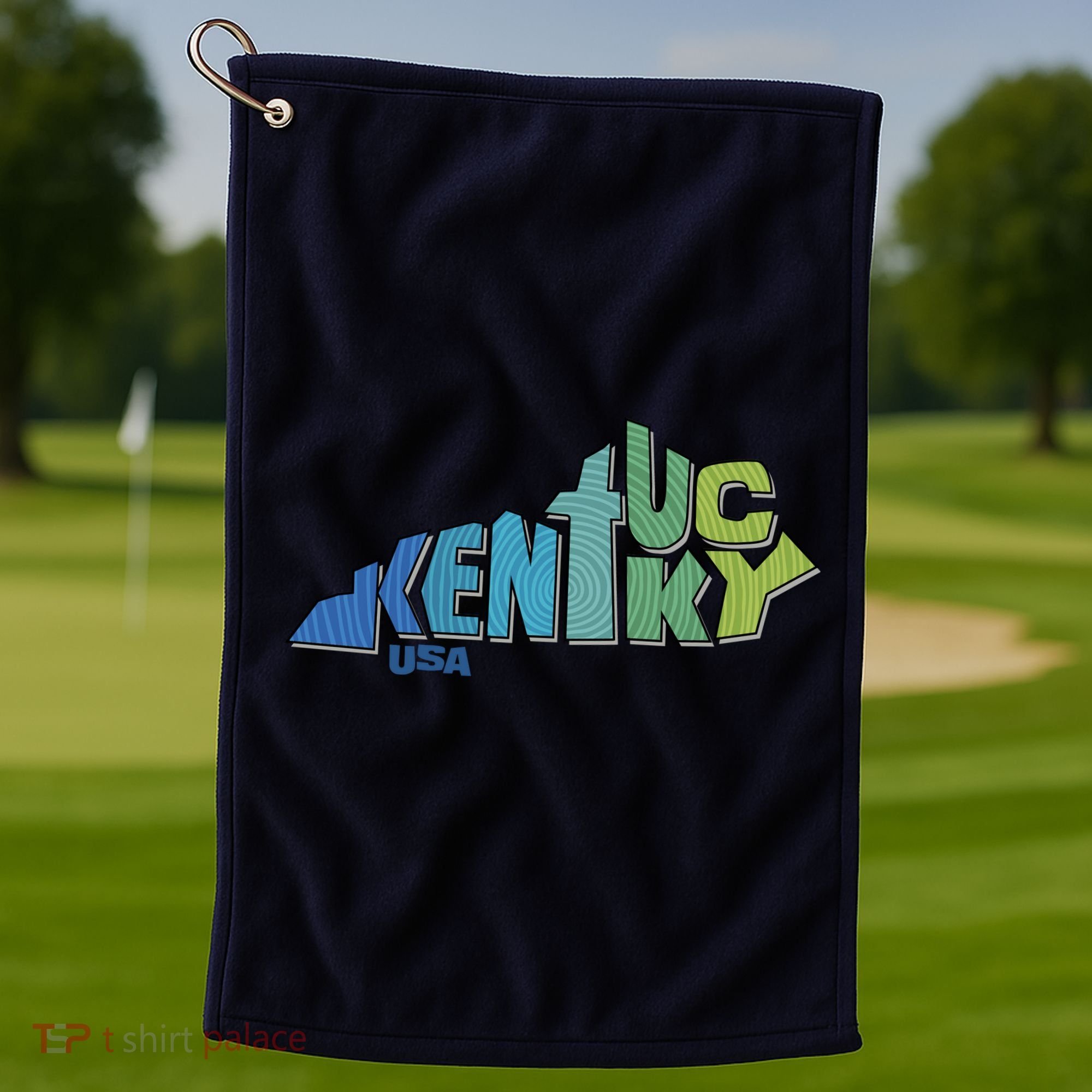 Kentucky Distorted Shape Golf Towel