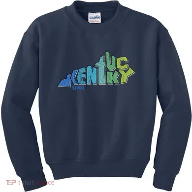 Kentucky Distorted Shape Kids Sweatshirt