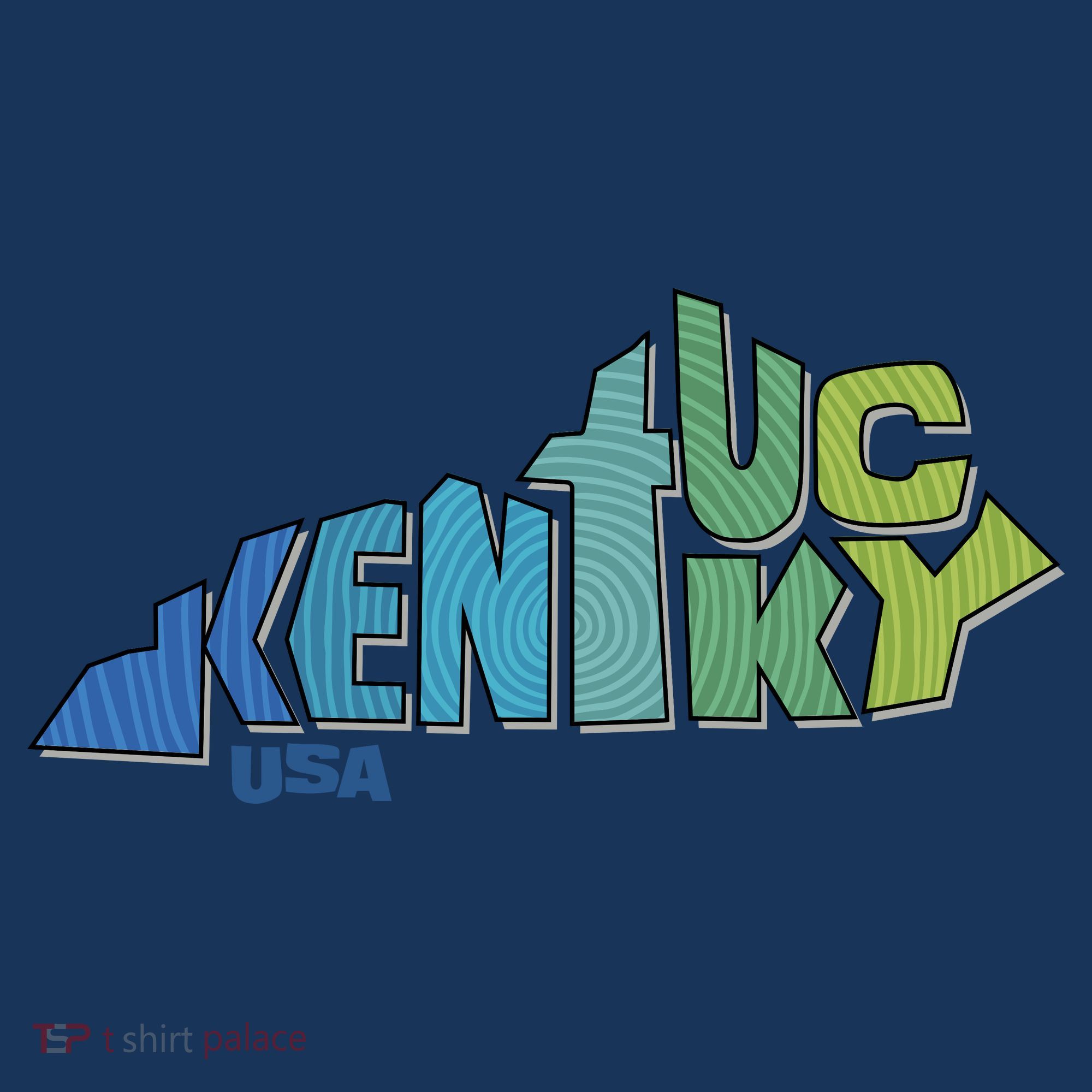 Kentucky Distorted Shape Kids Sweatshirt