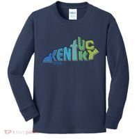 Kentucky Distorted Shape Kids Long Sleeve Shirt thumb 0