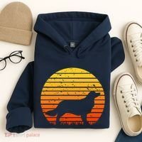 Kooikerhondje Dog Sunset Yellow Hoodie thumb 4