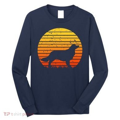 Kooikerhondje Dog Sunset Yellow Long Sleeve Shirt