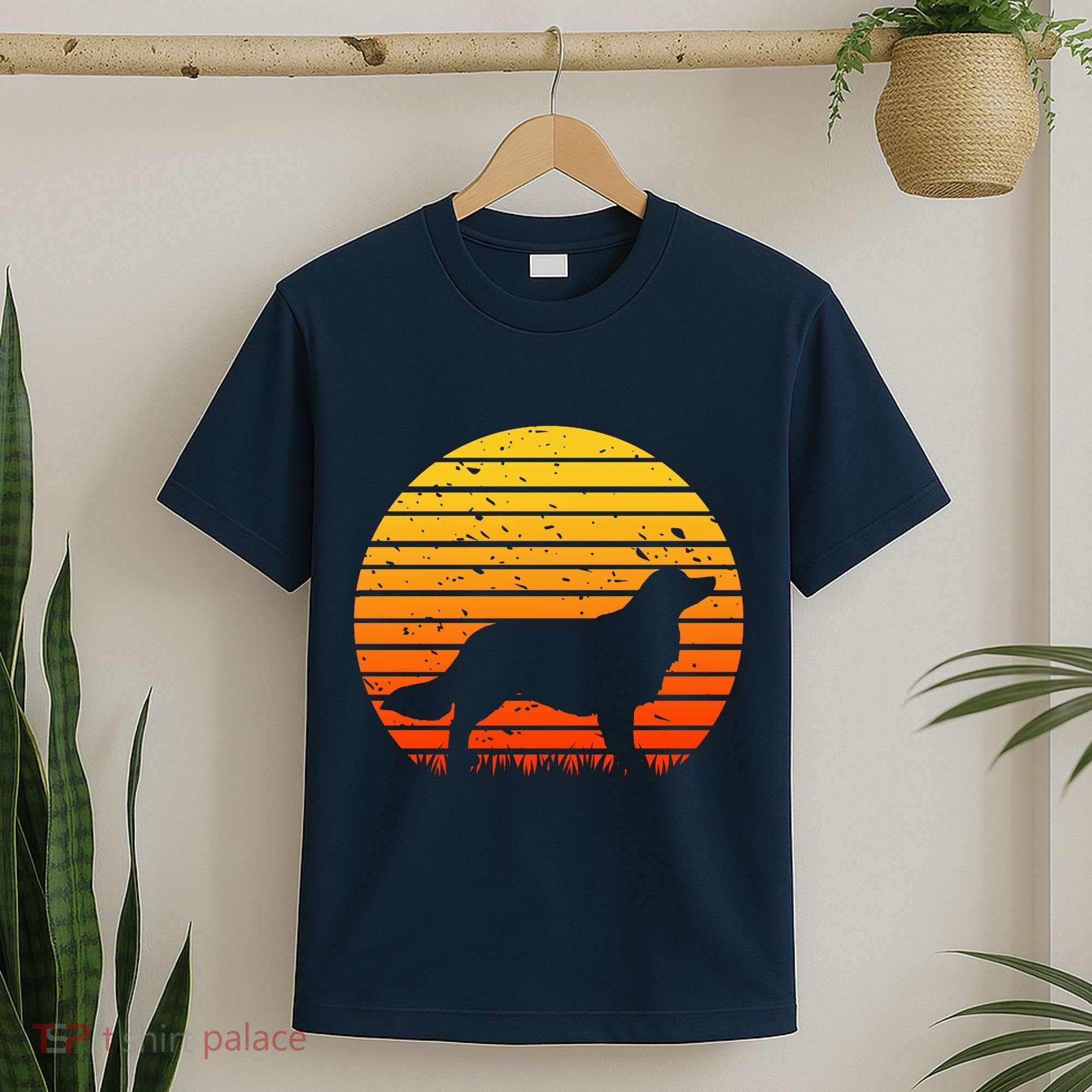 Kooikerhondje Dog Sunset Yellow T-Shirt